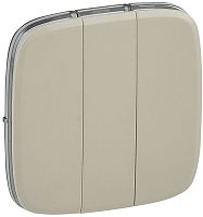 Лицевая панель Legrand Valena Allure для 3-кл. выключателя слоновая кость картинка